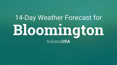 com 10 Day Weather - Bloomington, IN As of 812 pm EST Tonight -- 29 15 Sun 31 Night 29 15 WNW 9. . Bloomington 10 day weather forecast